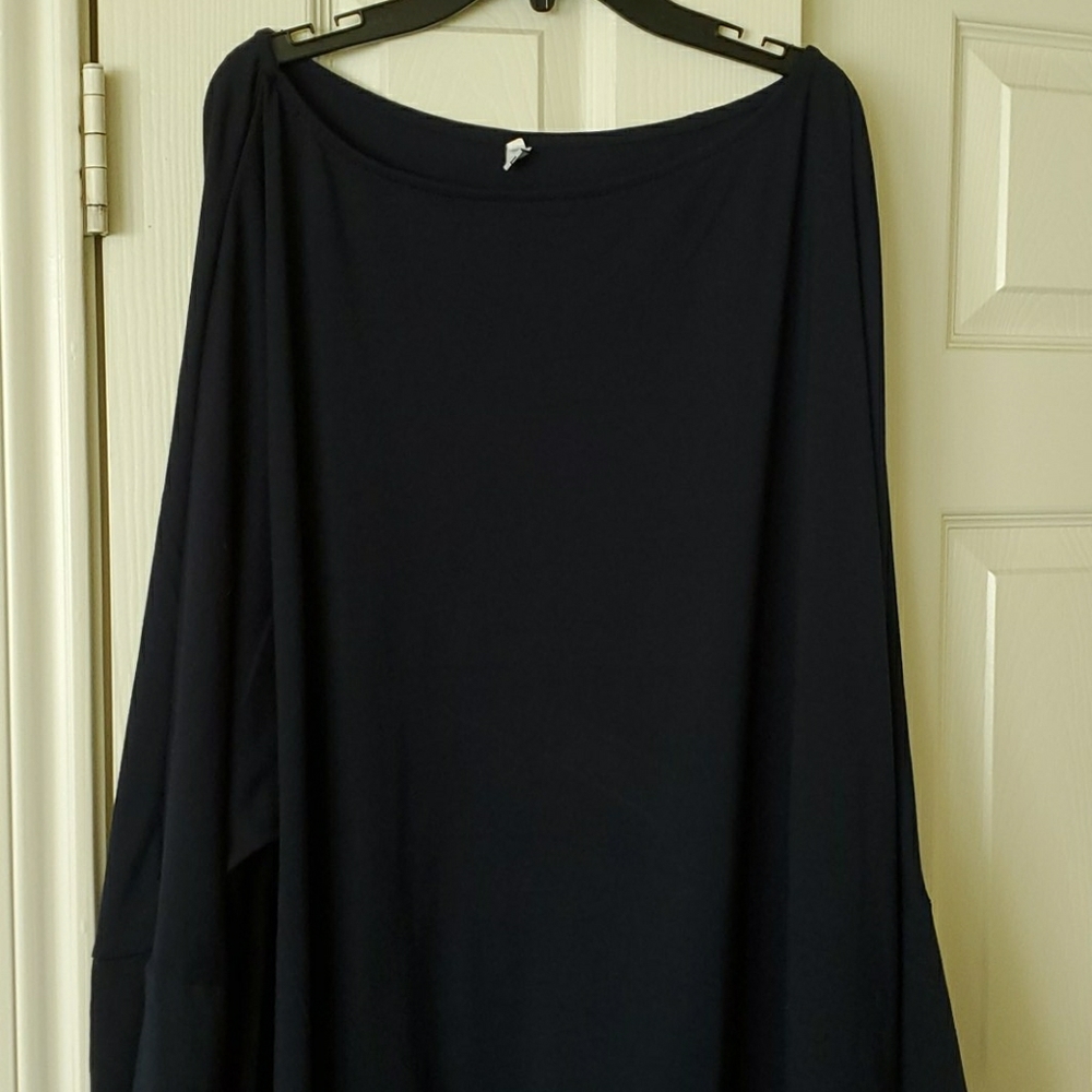 Deep Navy 3/4 sleeve Ladies Lugano Top
